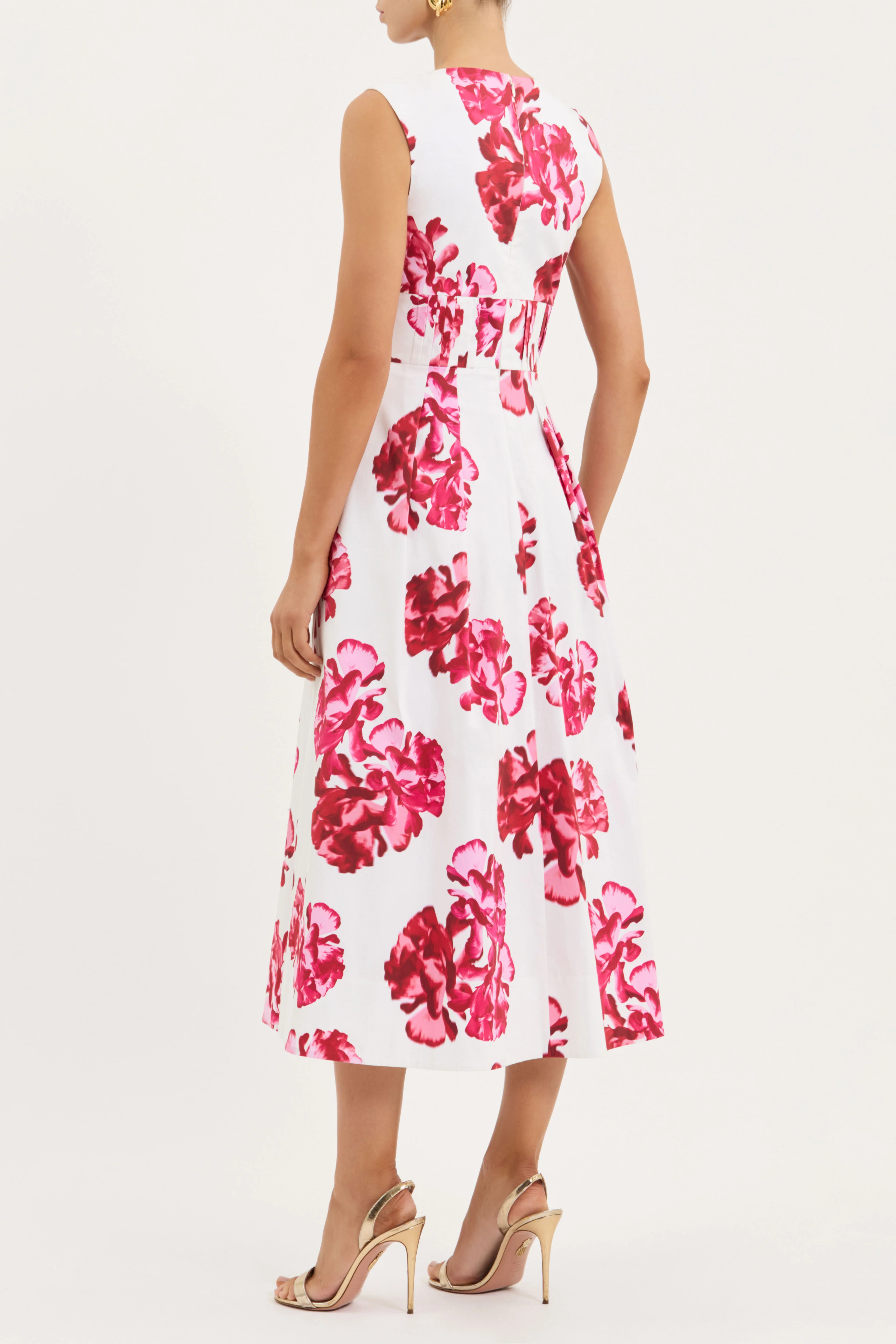 Damask Rose Midi Dress - Image 4