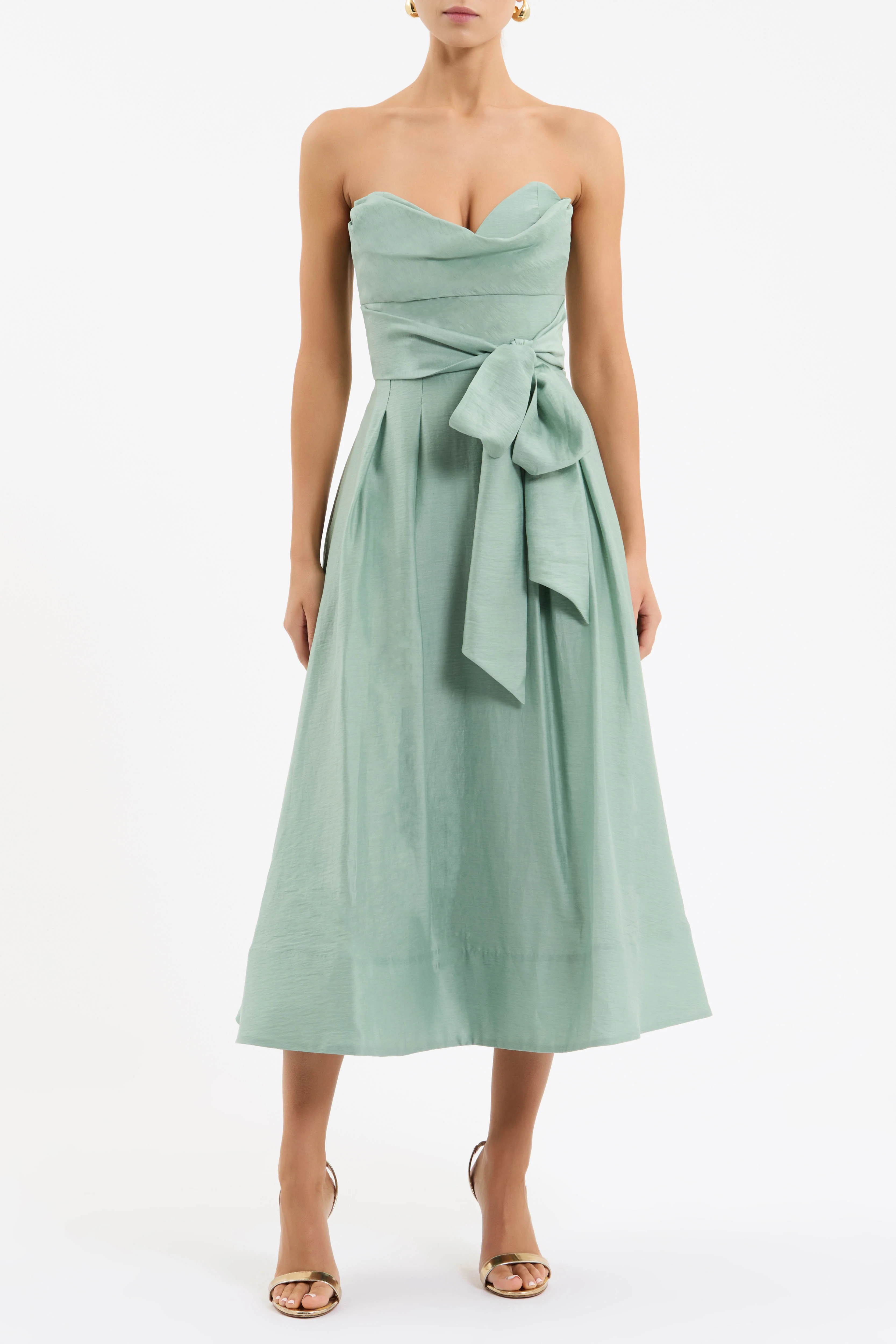 Serenity Strapless Midi Dress - Image 2